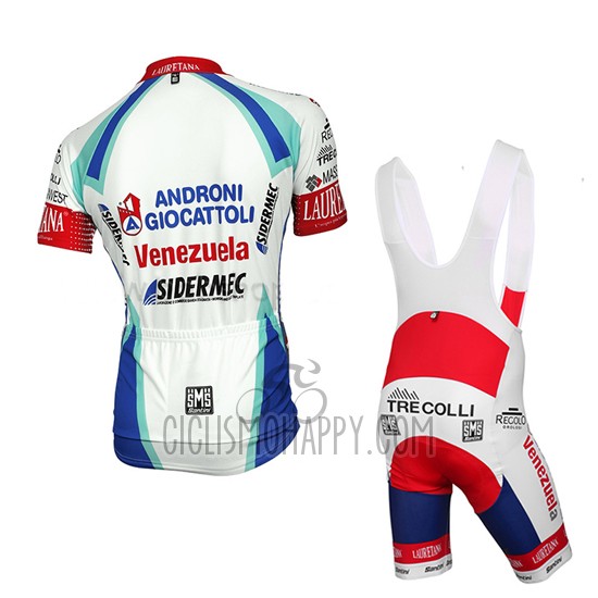 Androni Giocattoli Cycling Jersey Bib Short 2014 Men Short Sleeve White